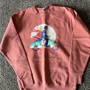 White lotus Cotton On Pink Graphic Sweatshirt Crew Neck